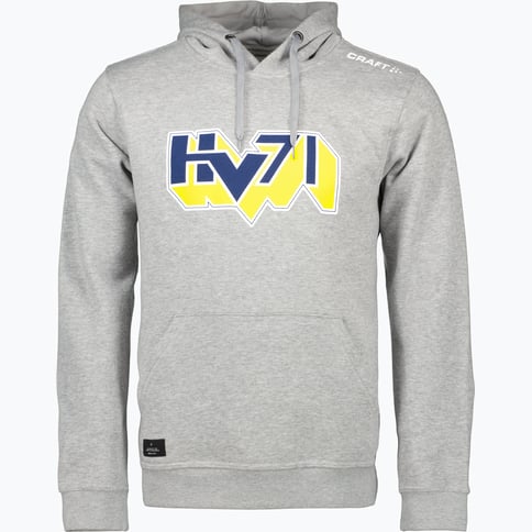 HV71 Logo M Hoodie Grå