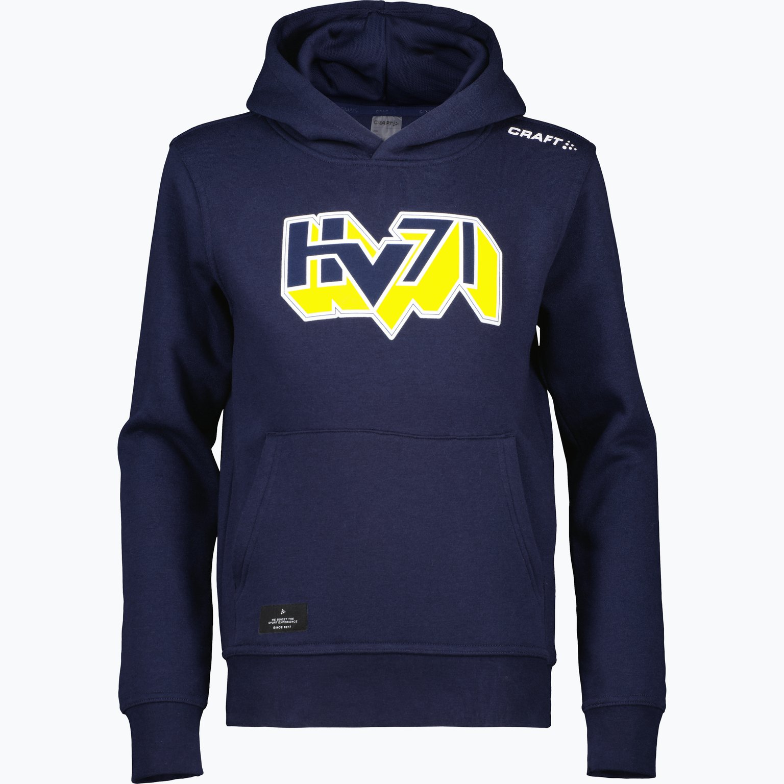 HV71 Logo Jr Hoodie Grå