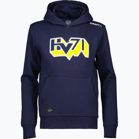 HV71 Logo Jr Hoodie Blå