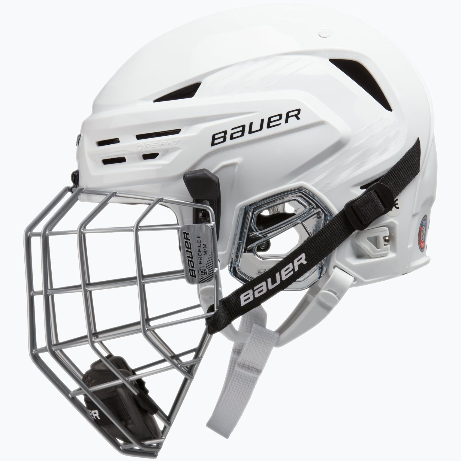 Bauer Hockey Re-Akt 85 Combo hockeyhjälm Vit