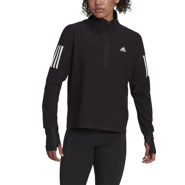 adidas Own The Run 1/2 Zip W träningströja Svart