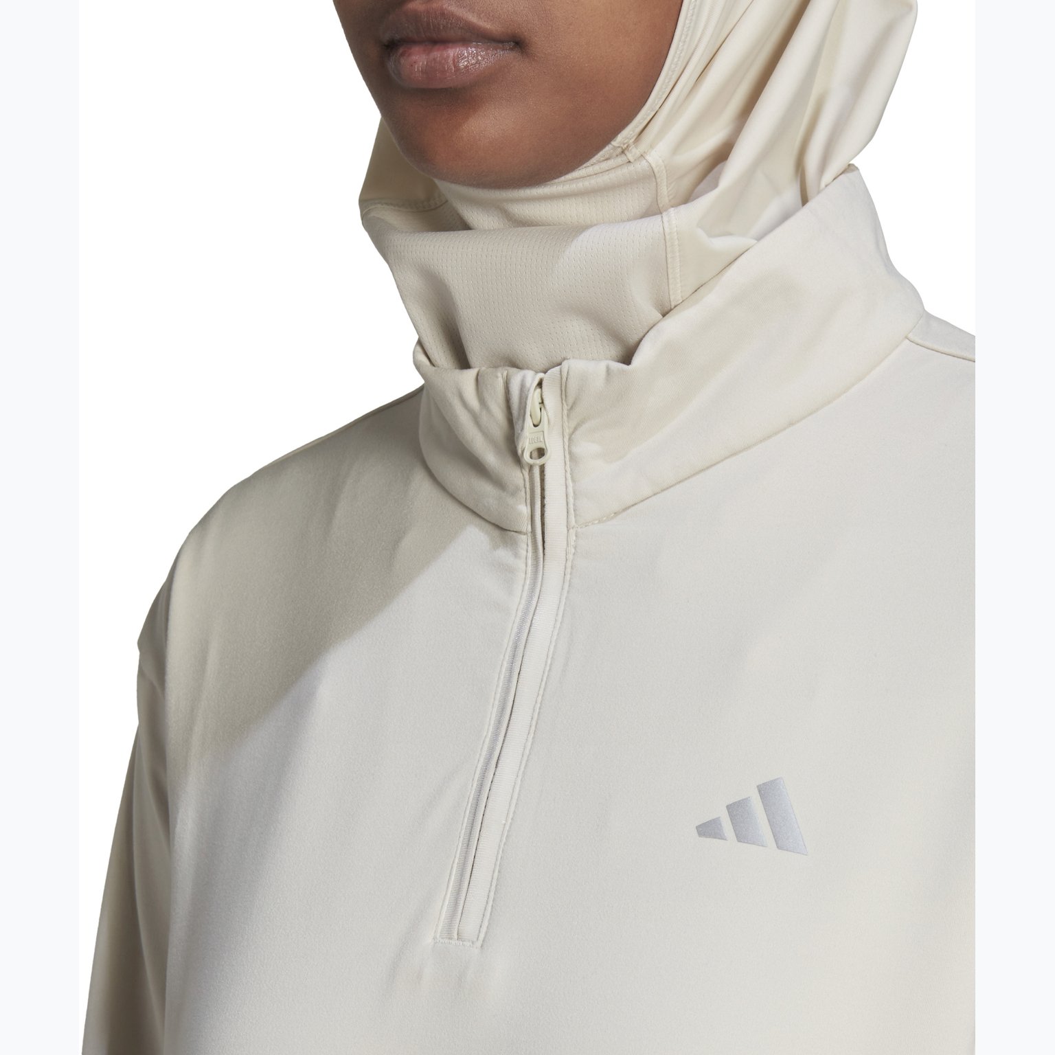 adidas Techfit Aeroready Quarter-Zip W träningströja Vit