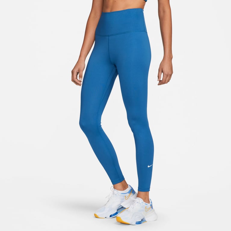 Nike Dri-FIT One High Waist träningstights Blå