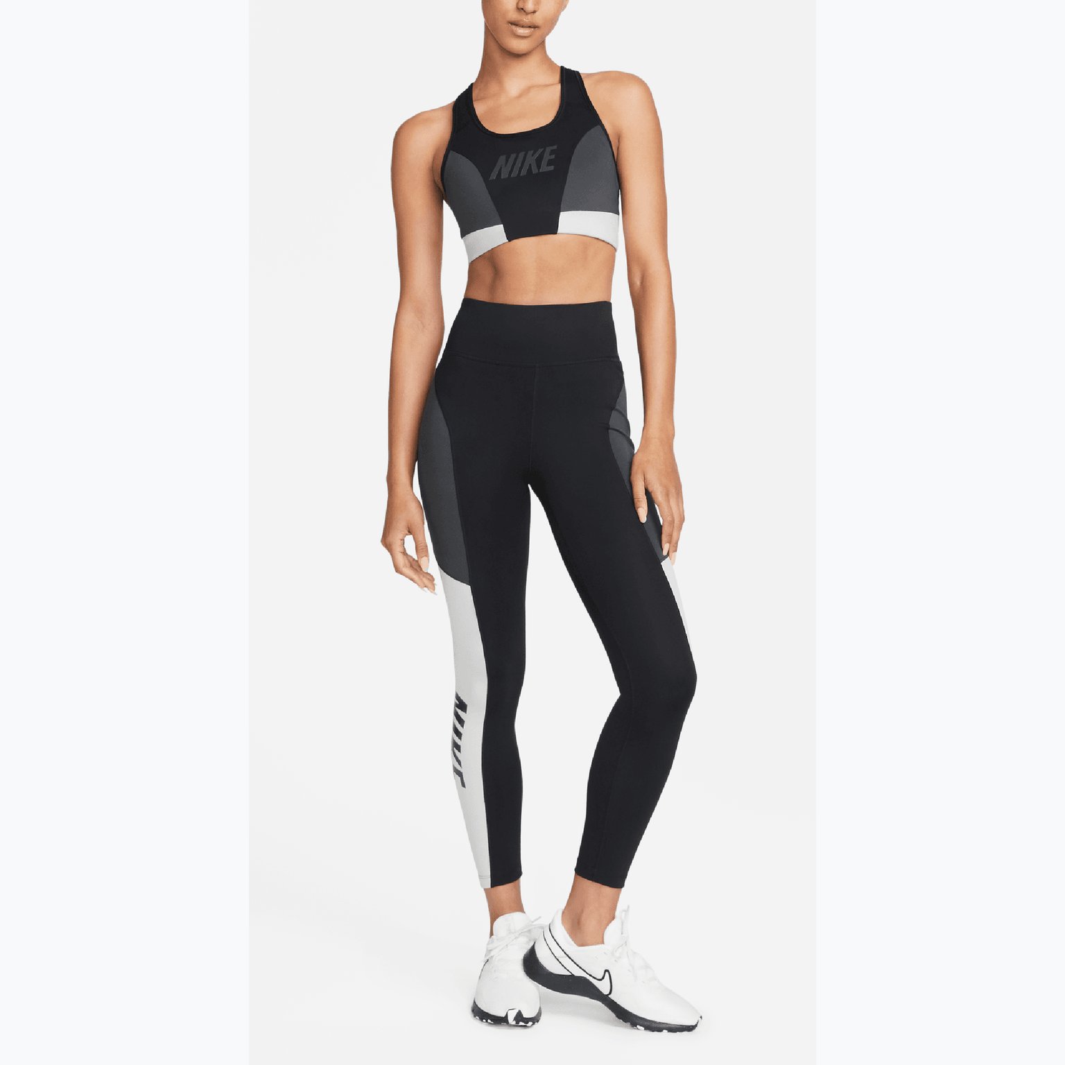 Nike Dri-FIT Swoosh Medium Support sport-BH Svart