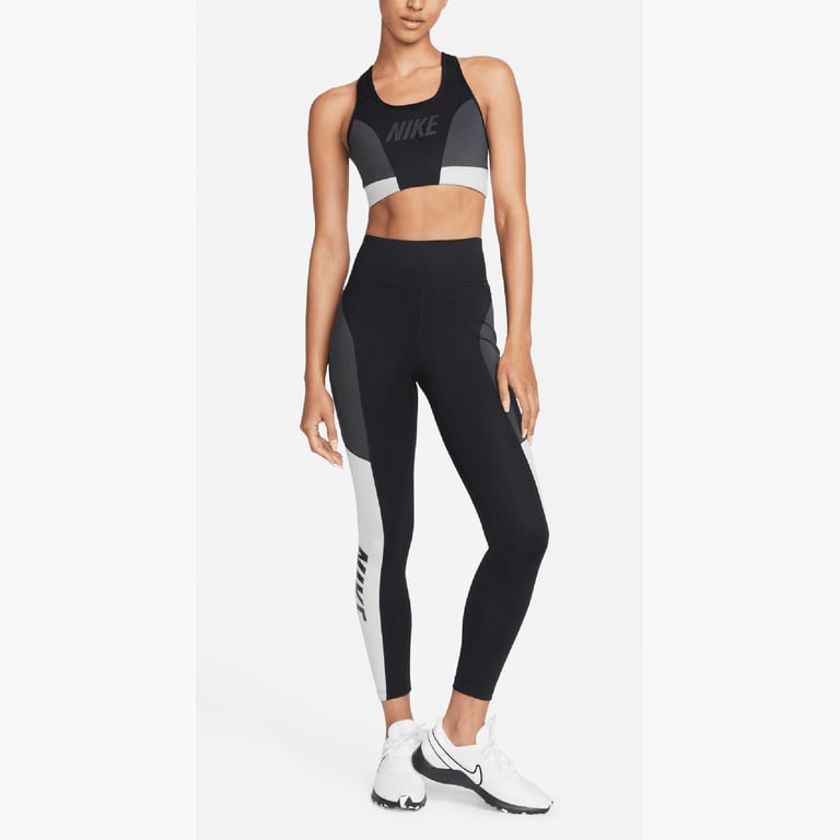 Nike Dri-FIT Swoosh Medium Support sport-BH Svart