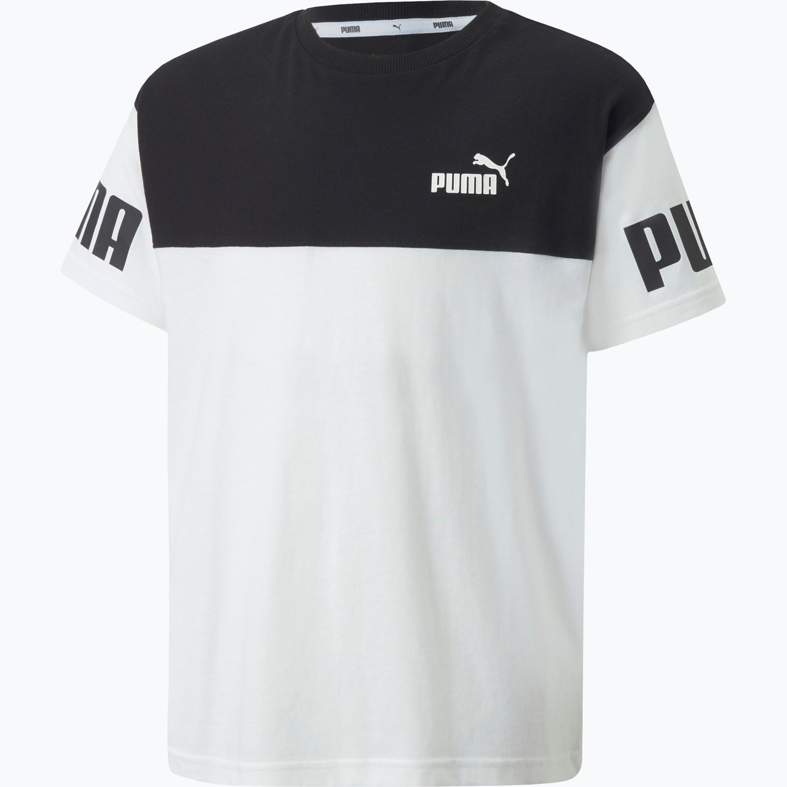 Puma Power Colour Block JR t-shirt Grå