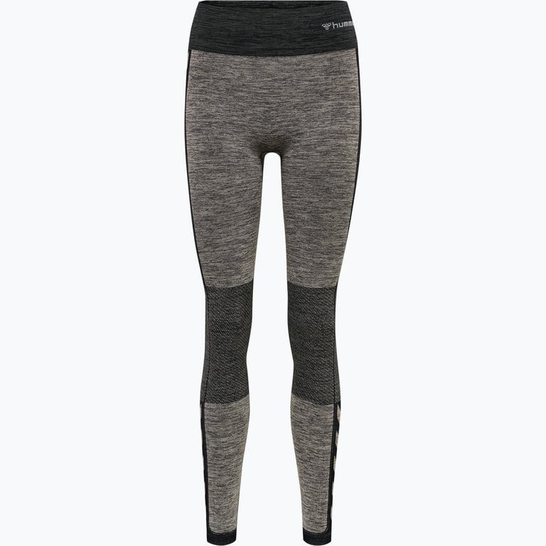 Hummel hmlCLEA Seamless Mid Waist träningstights Grå