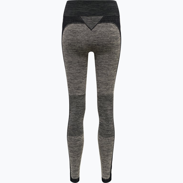 Hummel hmlCLEA Seamless Mid Waist träningstights Grå