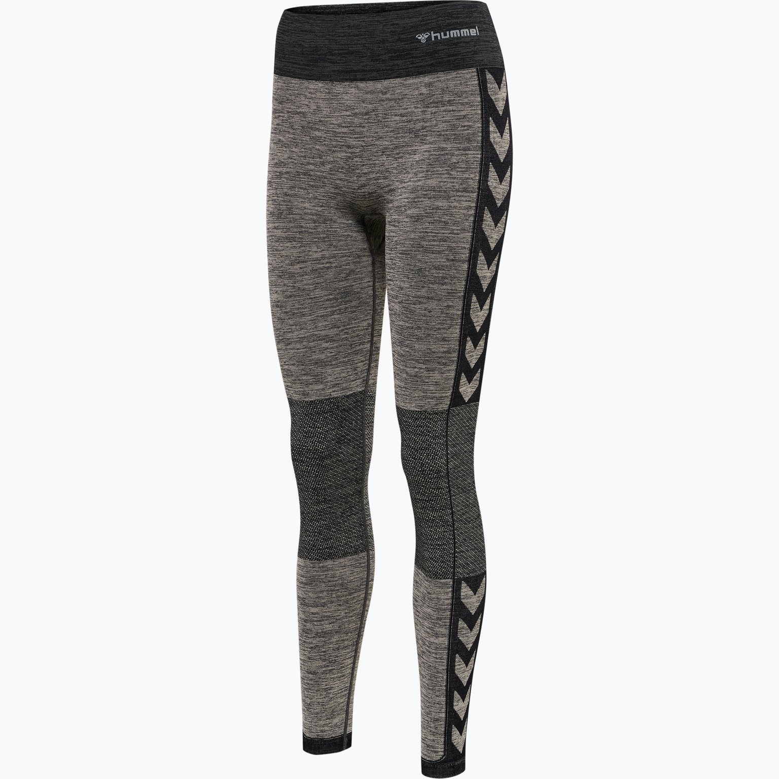 Hummel hmlCLEA Seamless Mid Waist träningstights Grå