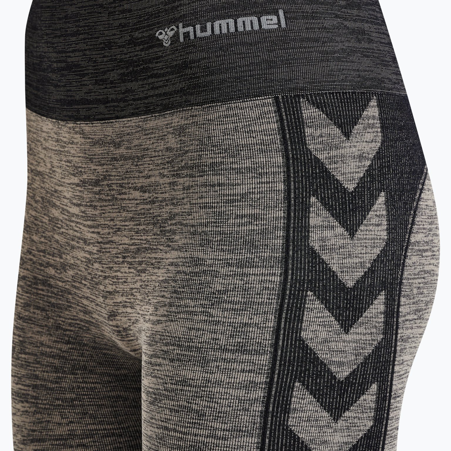 Hummel hmlCLEA Seamless Mid Waist träningstights Grå