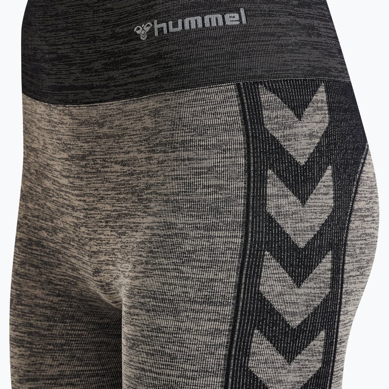 Hummel hmlCLEA Seamless Mid Waist träningstights Grå