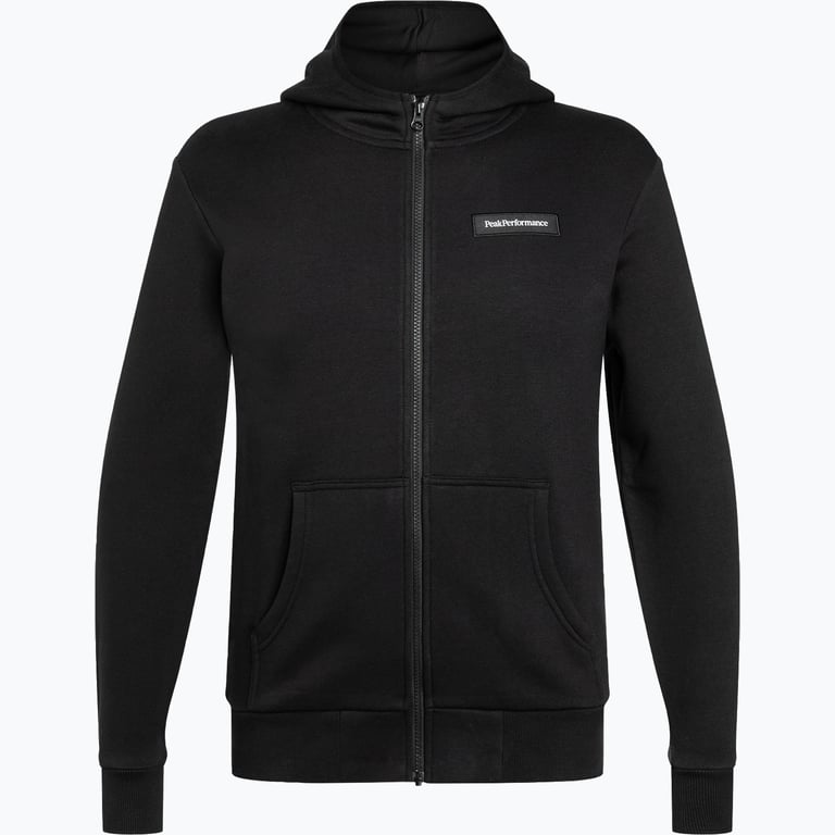 Peak Performance Logo Zip M huvtröja Svart