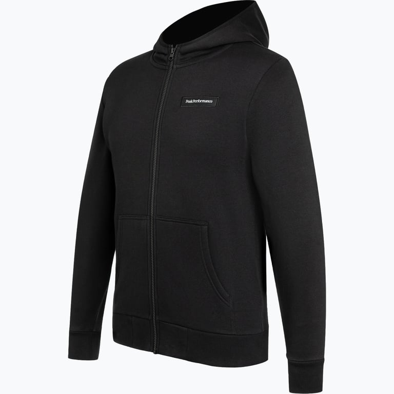 Peak Performance Logo Zip M huvtröja Svart