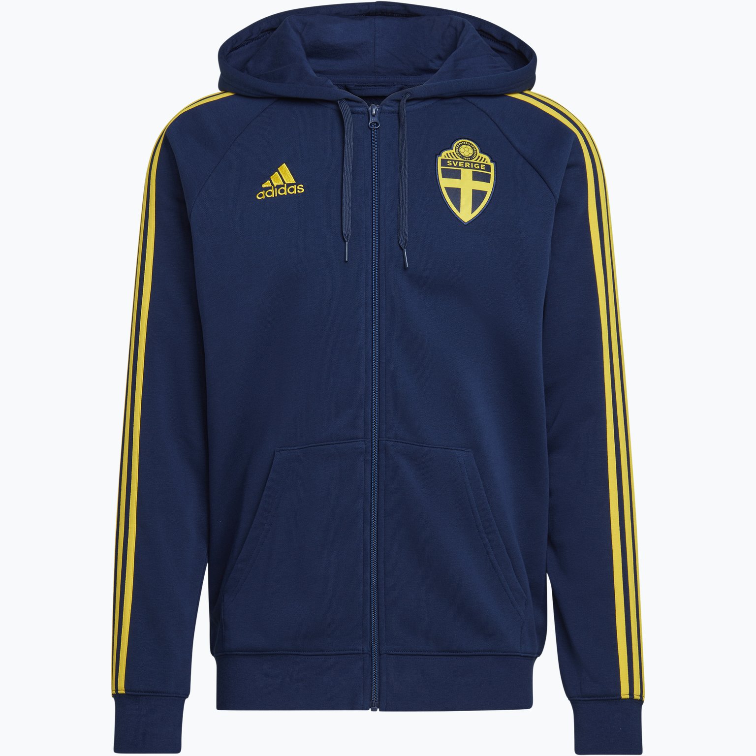 adidas Sweden Full-Zip huvtröja Blå