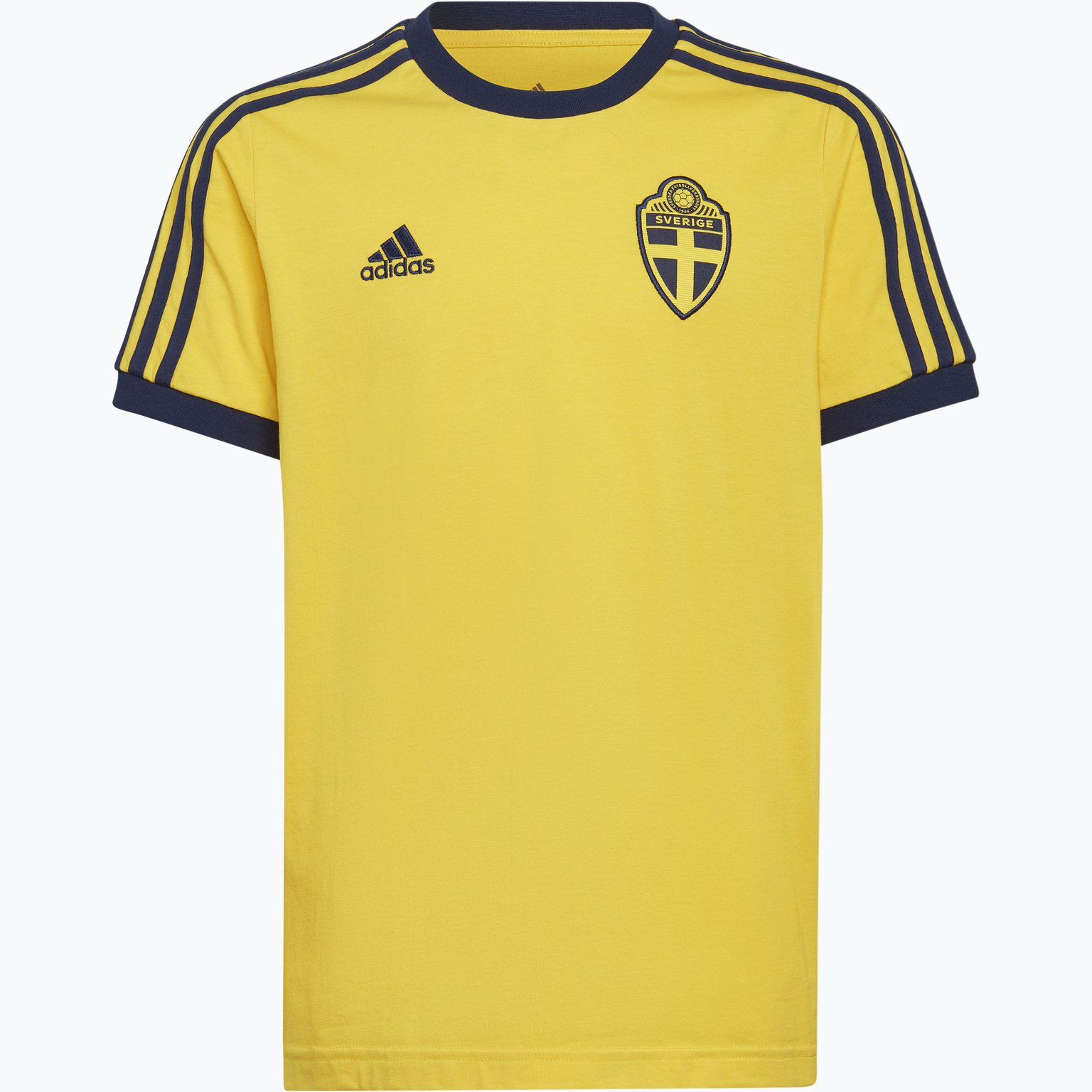 adidas Sweden 3-Stripes JR t-shirt  Gul