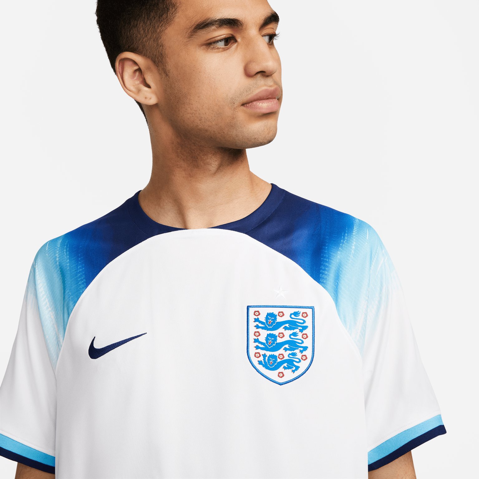 Nike England 2022/23 Stadium Home M matchtröja Vit