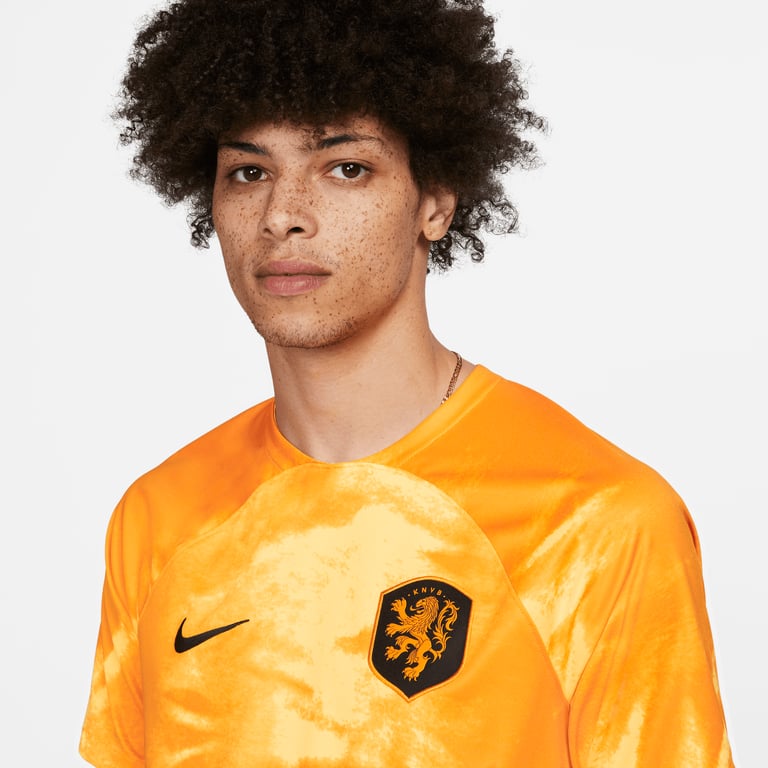 Nike Nederländerna 2022/23 Stadium Home M matchtröja Orange