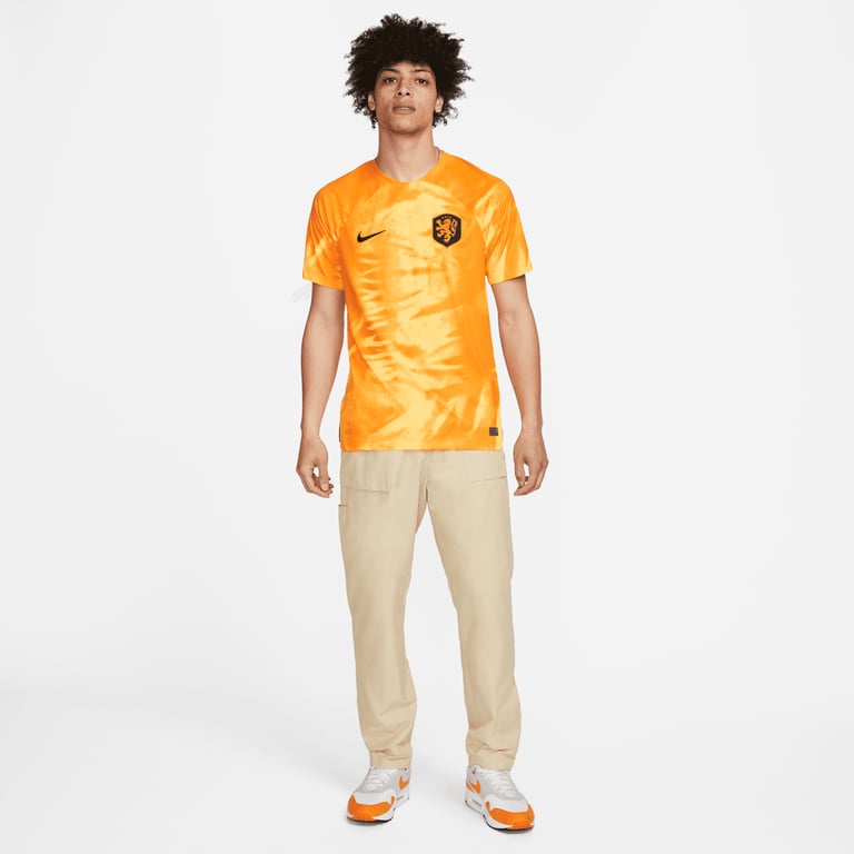 Nike Nederländerna 2022/23 Stadium Home M matchtröja Orange