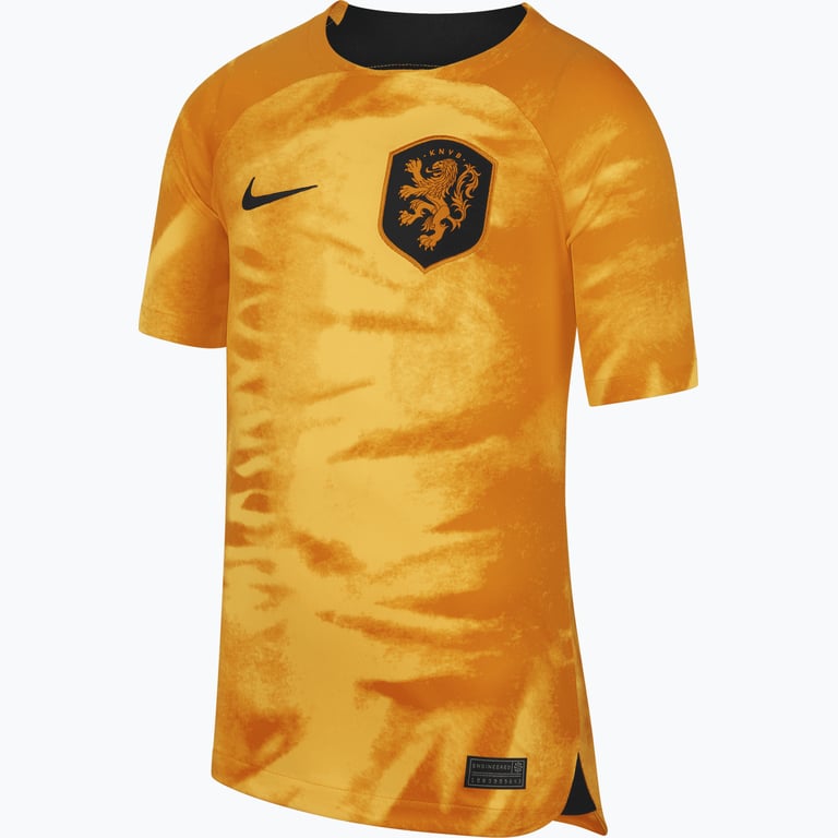 Nike Nederländerna 2022/23 Stadium Home JR matchtröja Orange