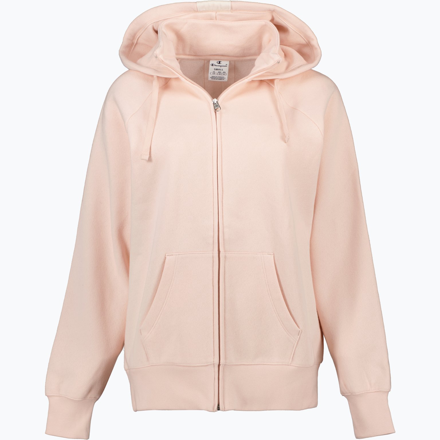 Champion Sweatshirt Full Zip W huvtröja Rosa