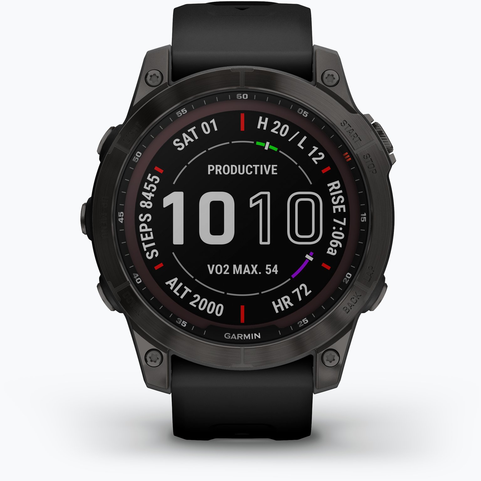 Garmin Fenix 7 Sapphire Solar träningsklocka Svart