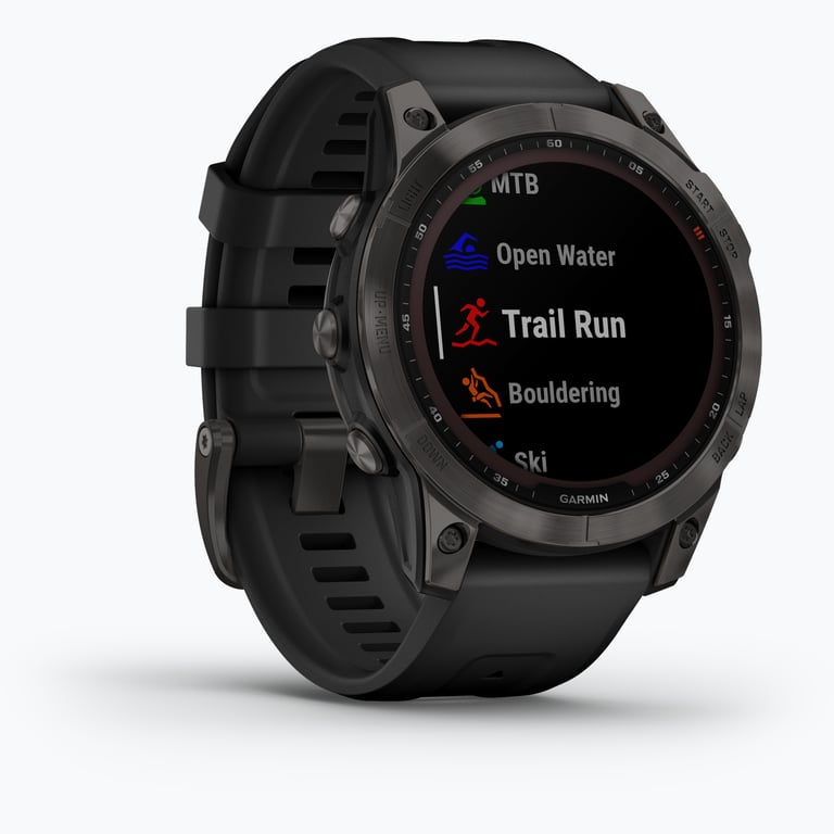 Garmin Fenix 7 Sapphire Solar träningsklocka Svart