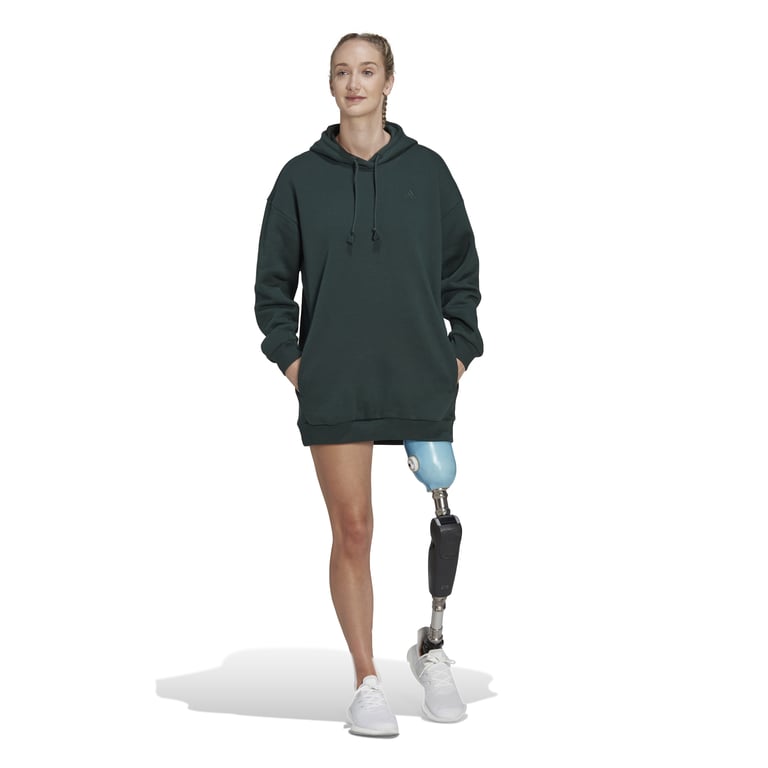 adidas All Szn Fleece Long huvtröja Grön