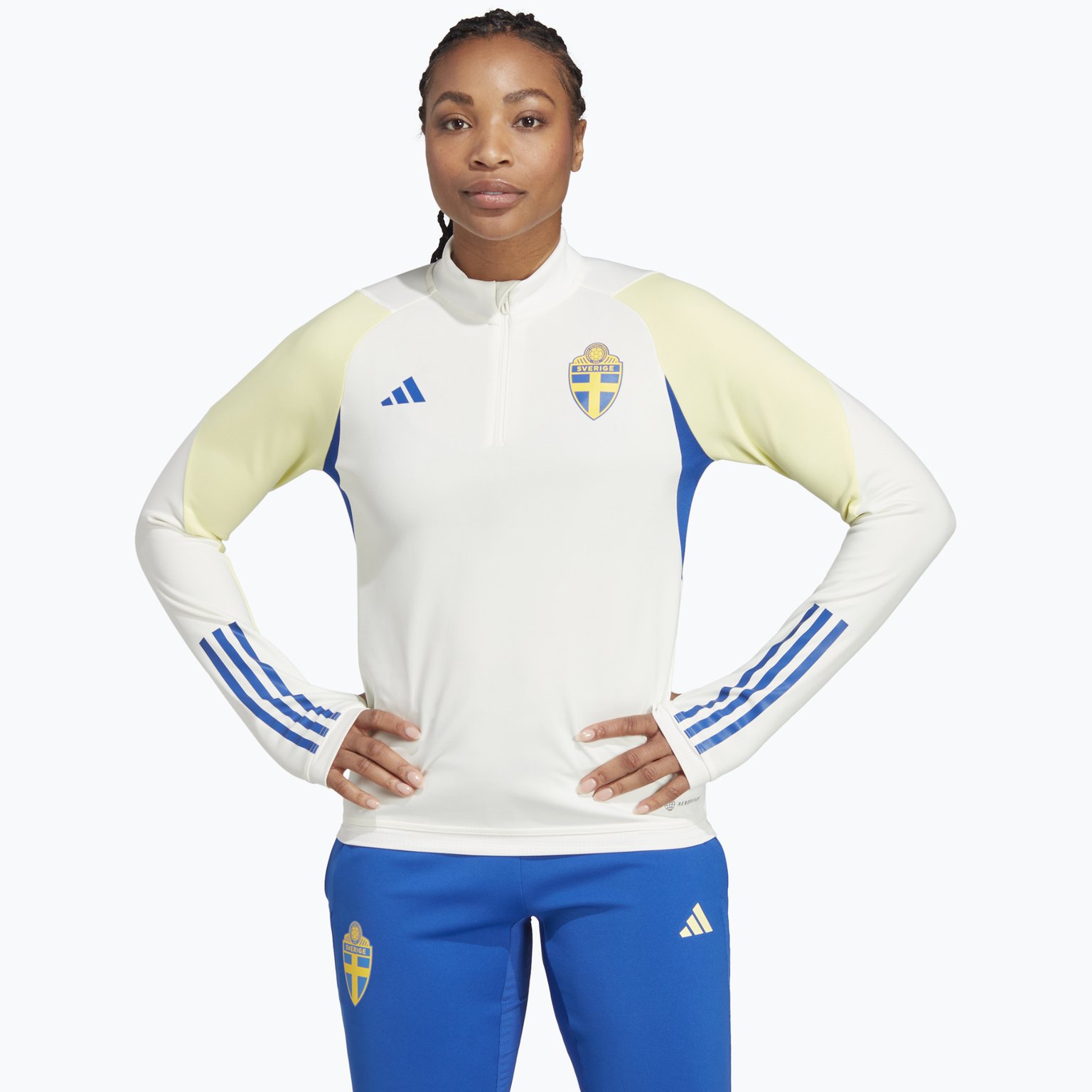 adidas Sweden Tiro 23 W träningströja Vit