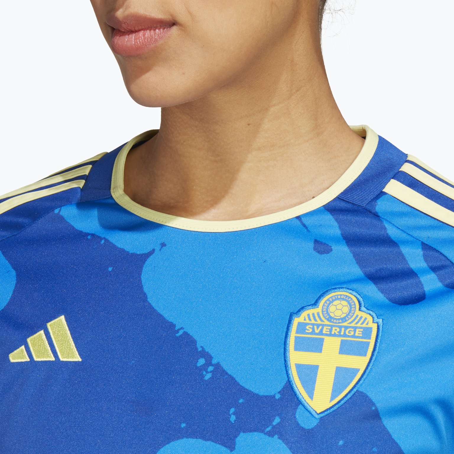 adidas Sweden Women's Team 23 Away Jersey matchtröja Blå