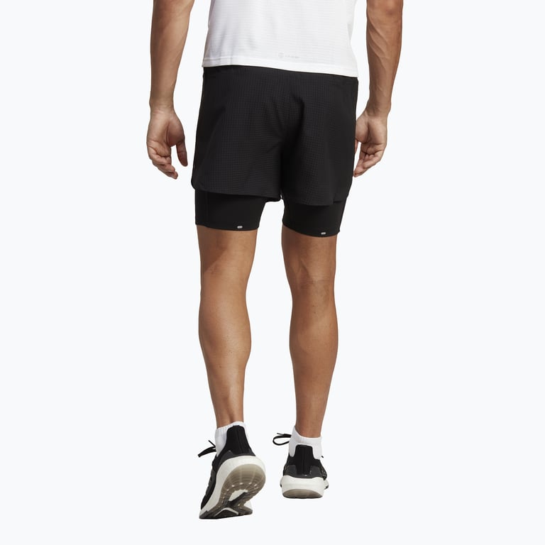 adidas Designed For Running 2-In-1 träningsshorts Svart