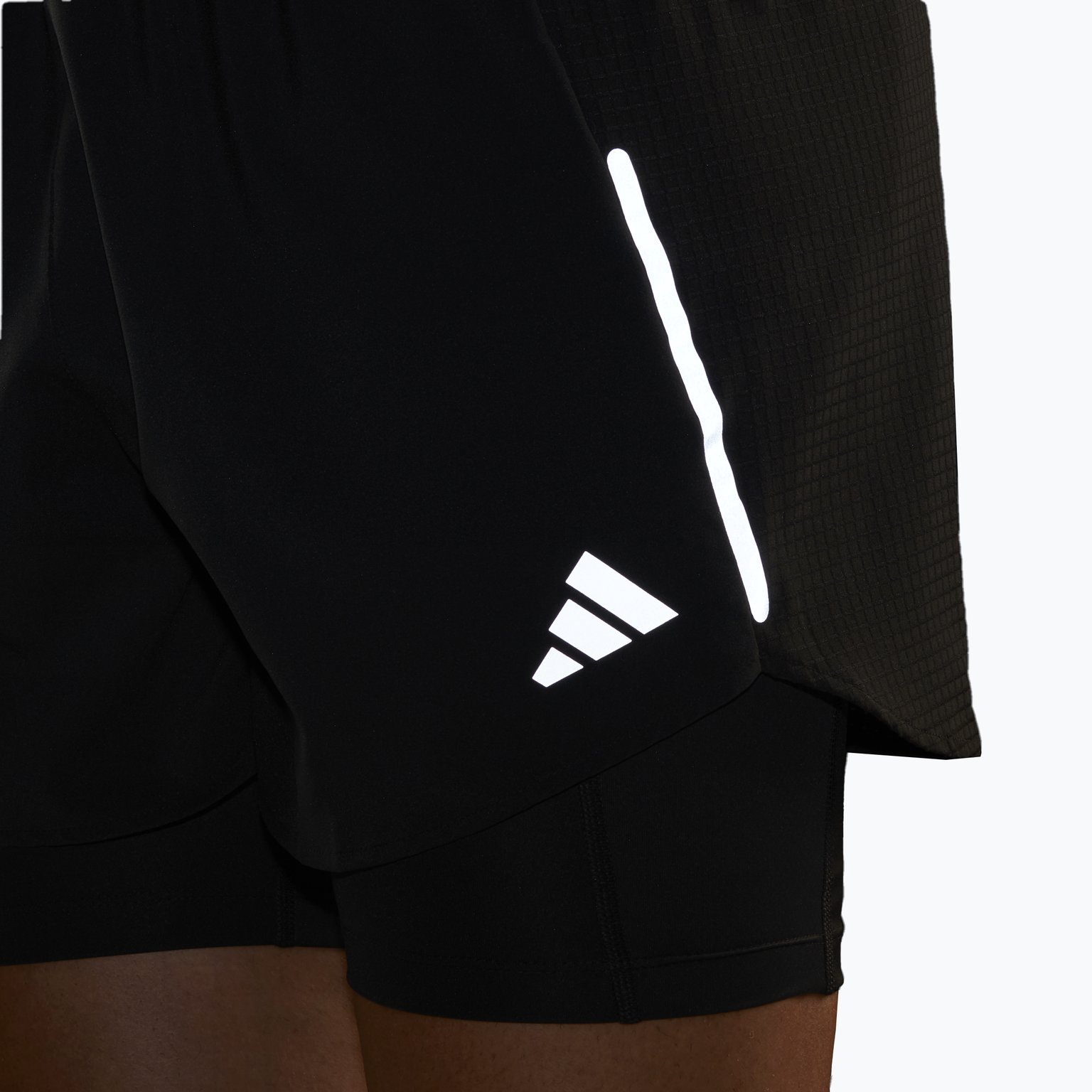 adidas Designed For Running 2-In-1 träningsshorts Svart