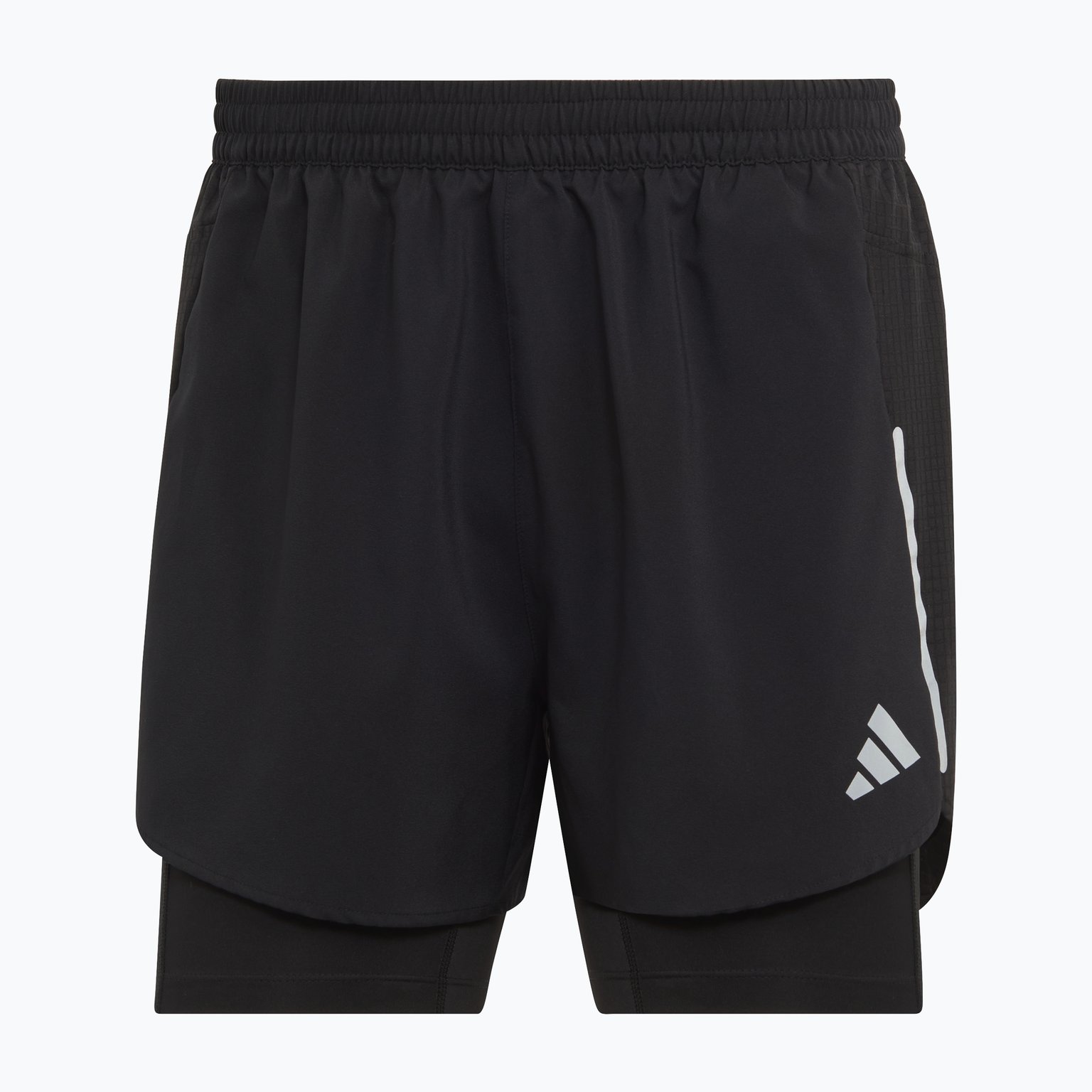 adidas Designed For Running 2-In-1 träningsshorts Svart