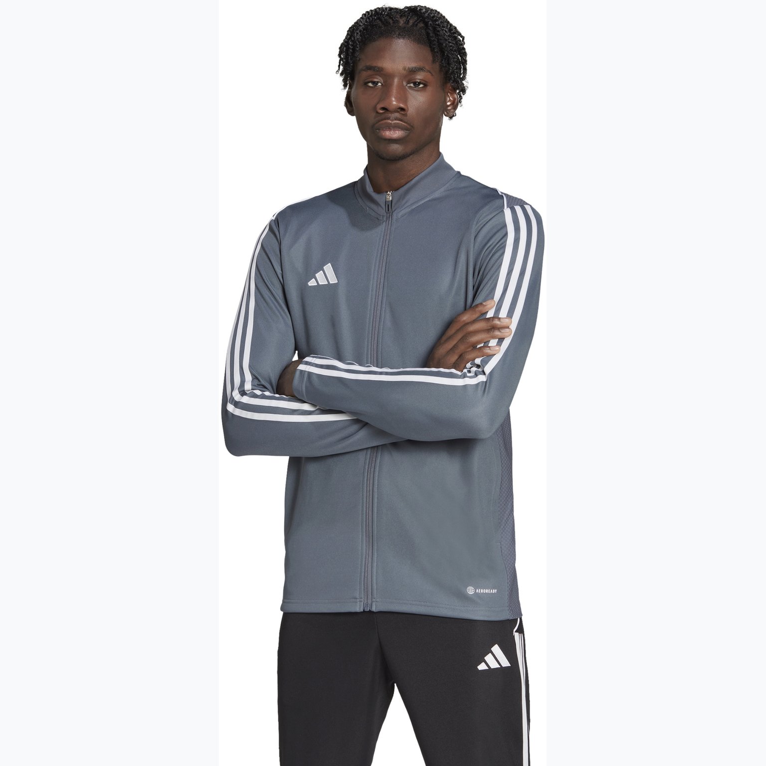 adidas Tiro23 L Sr Träningsjacka Grå