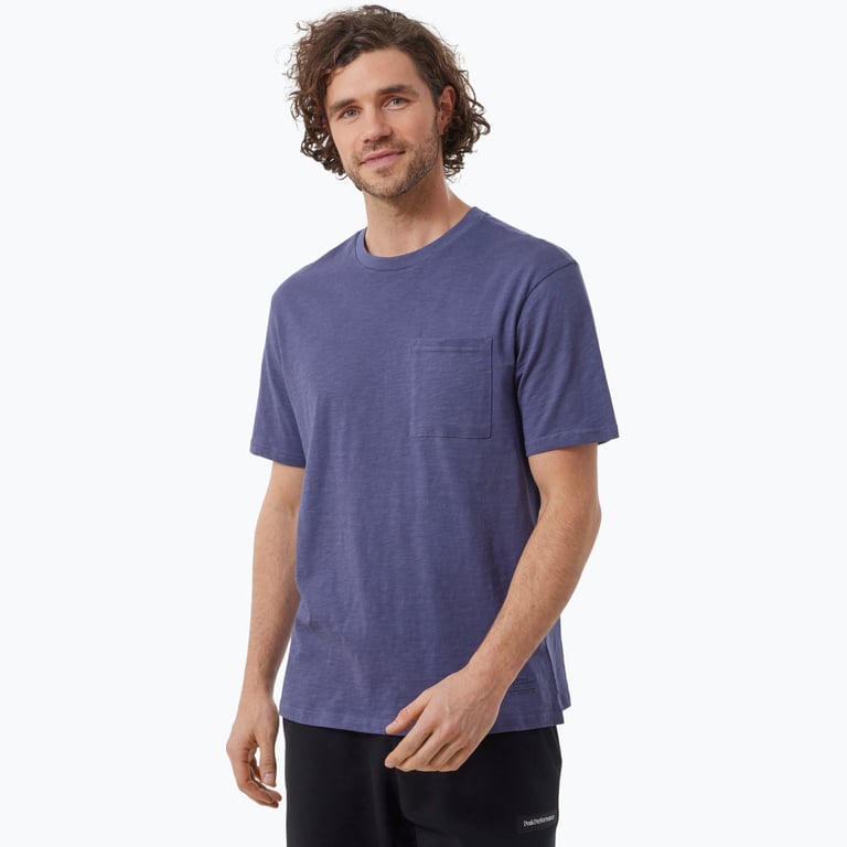 Firefly Solid Slub M t-shirt Blå