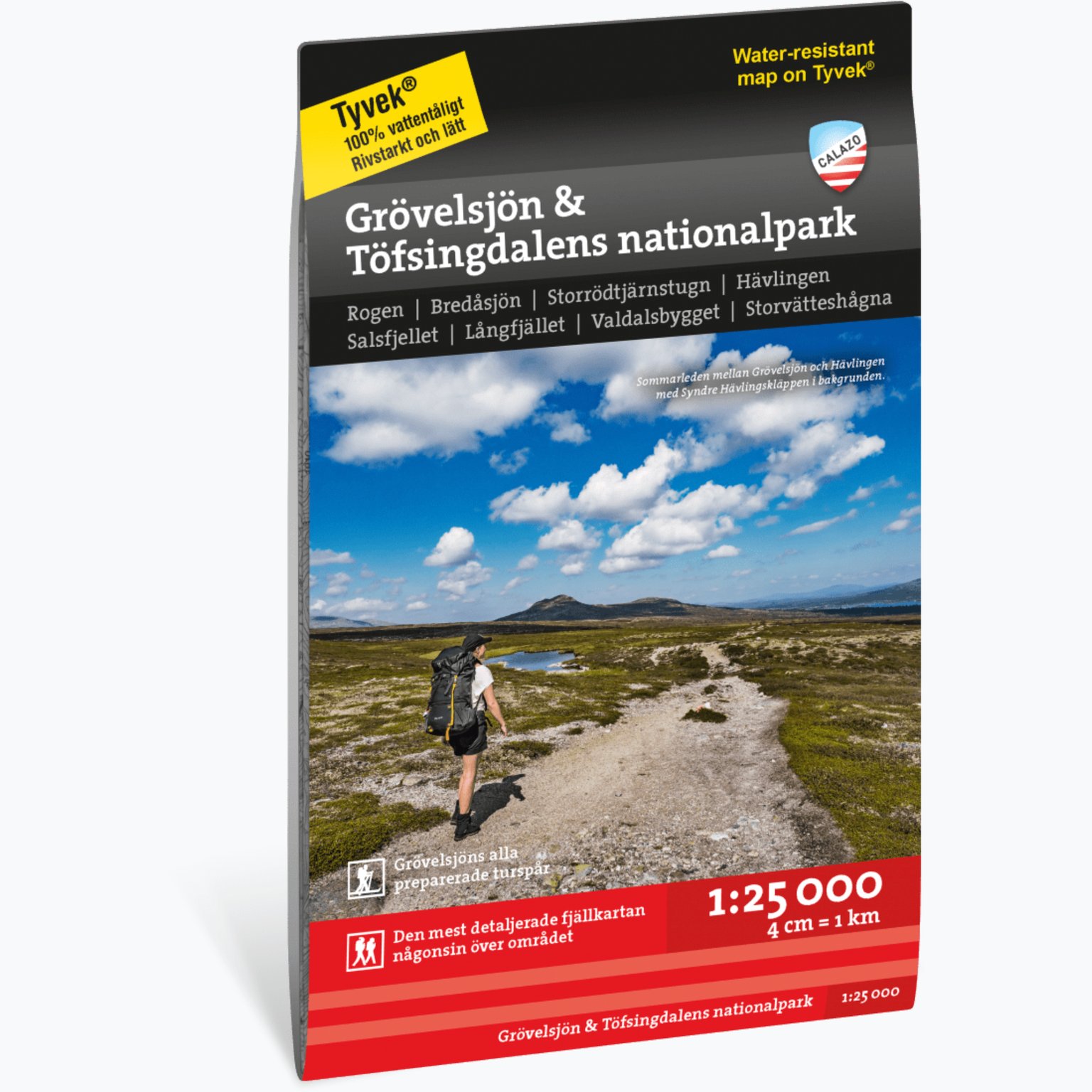 Grövelsjön & Töfsingdalens Nationalpark 1:25 000 karta
