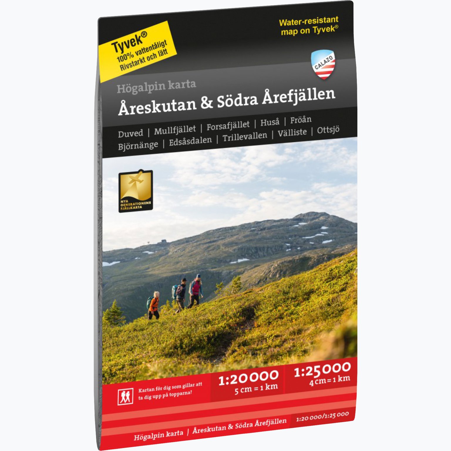 Åreskutan & Södra Årefjällen 1:20 000 högalpinkarta