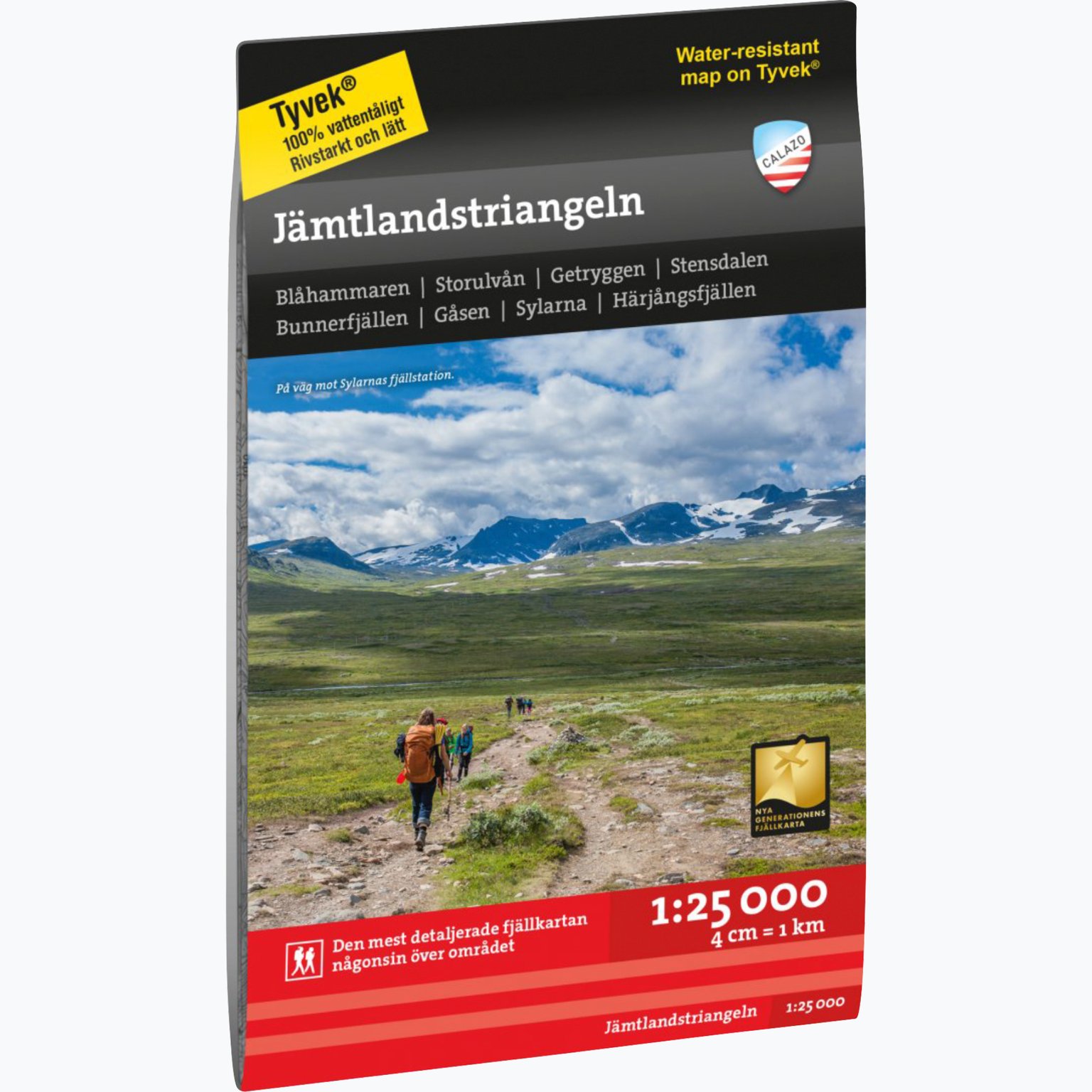 Calazo Jämtlandstriangeln 1:25 000 karta Vit