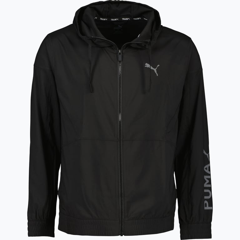 Puma Fit Woven M träningsjacka Svart