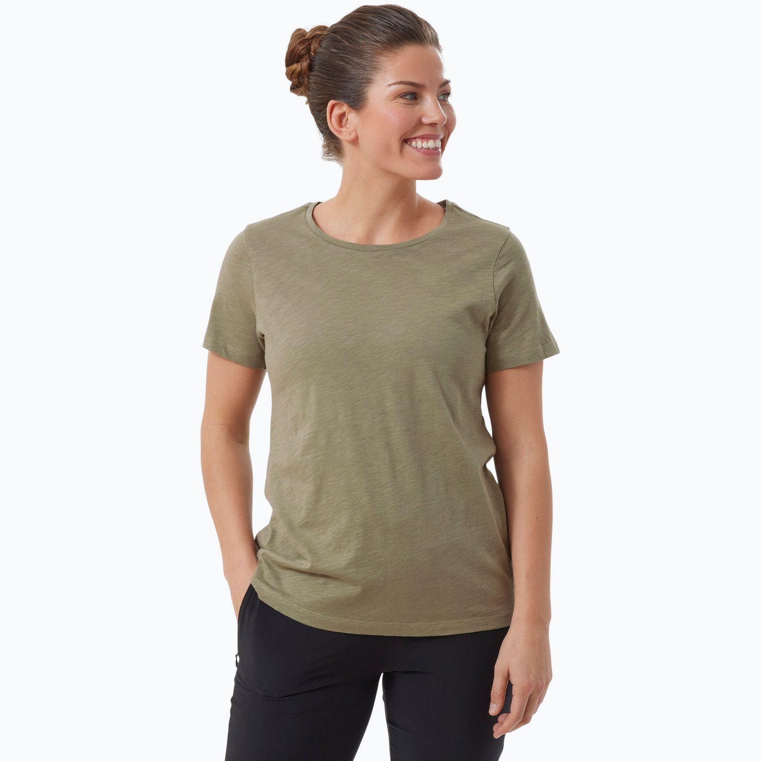 Firefly Sandra Slub W t-shirt Beige