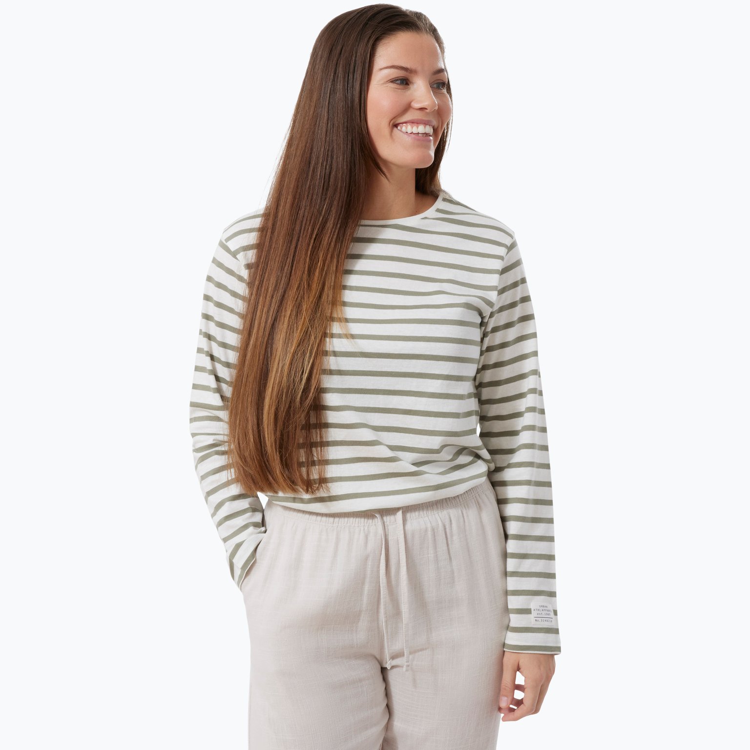 Firefly Ronja Stripe Long Sleeve W t-shirt Grön