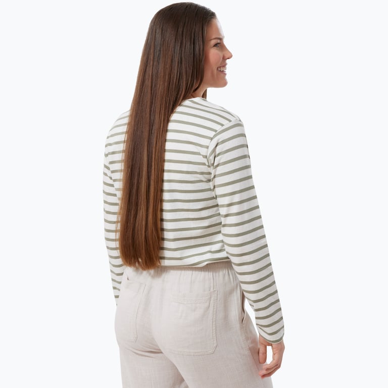 Firefly Ronja Stripe Long Sleeve W t-shirt Grön