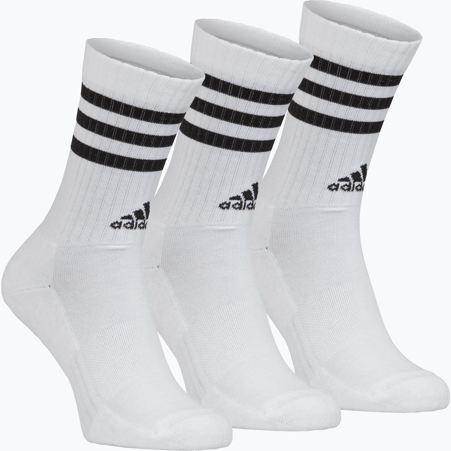 adidas 3-Stripes Cushioned 3-pack strumpor Vit