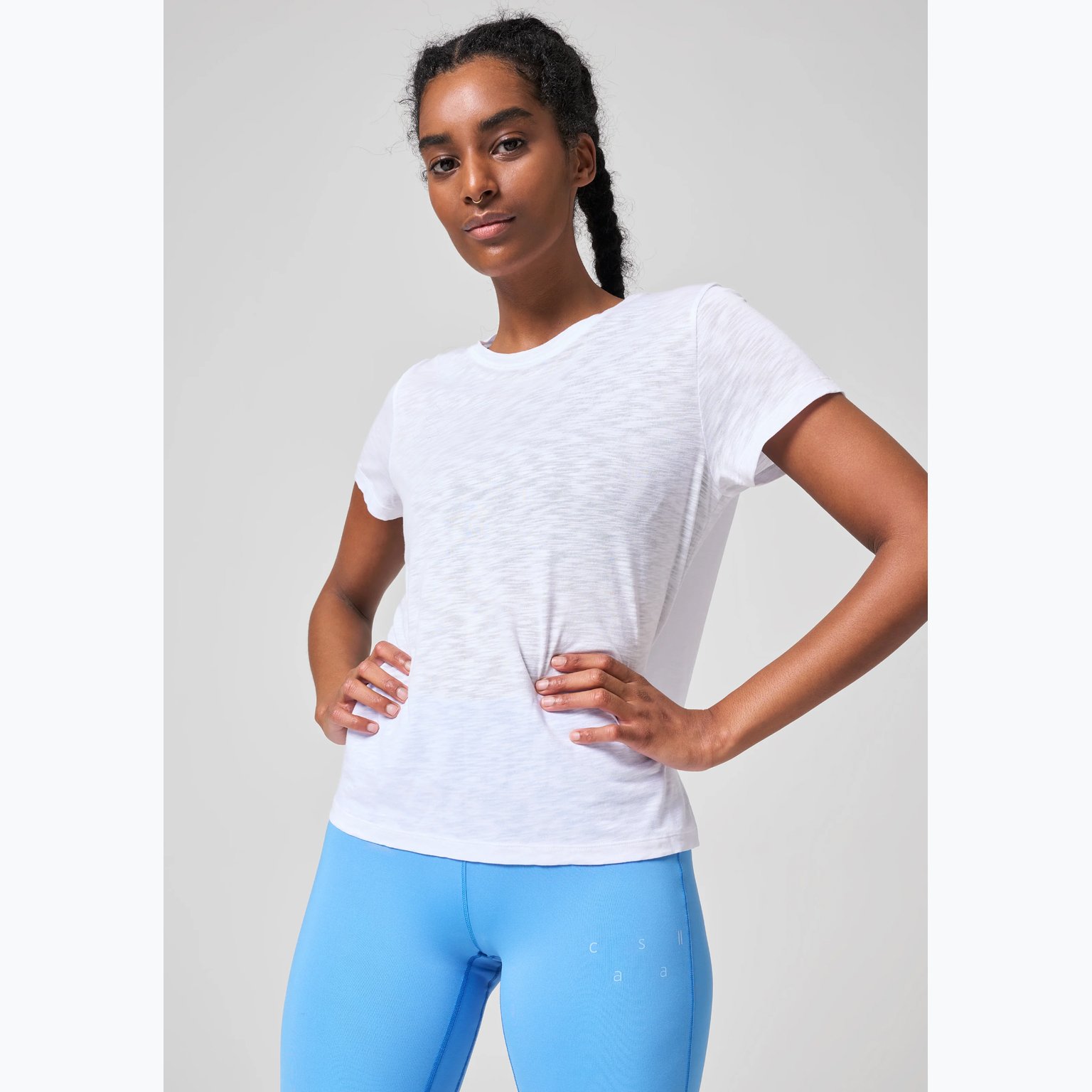 Casall Soft Texture t-shirt Vit