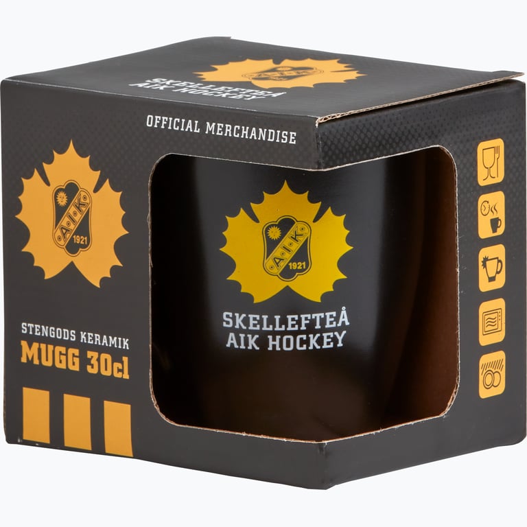 Skellefteå AIK Logo Mugg Svart