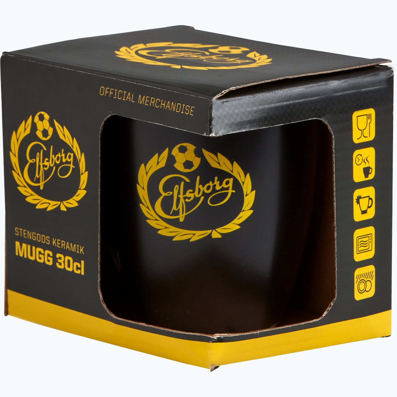 IF ELFSBORG Logo Mugg Svart