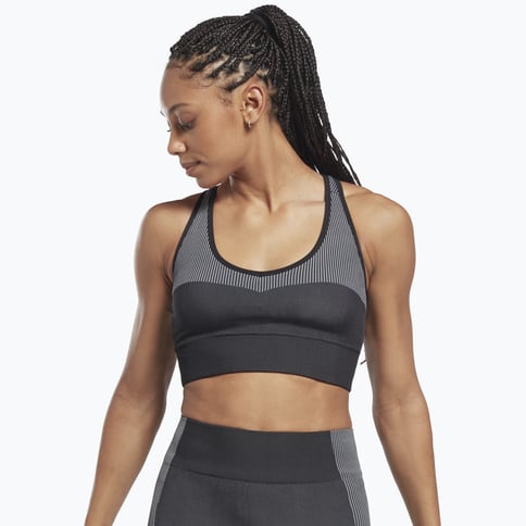 Reebok Yoga Seamless Medium-Support sport-BH Svart