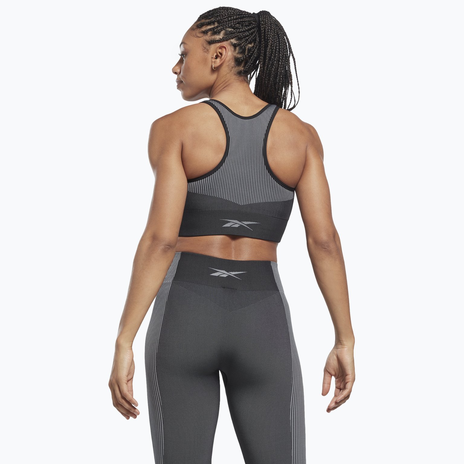 Reebok Yoga Seamless Medium-Support sport-BH Svart