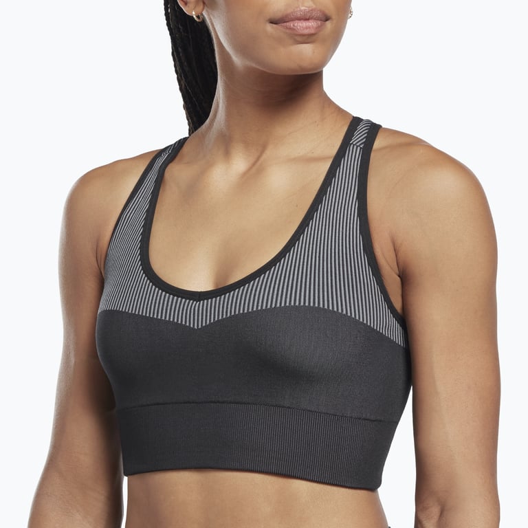 Reebok Yoga Seamless Medium-Support sport-BH Svart