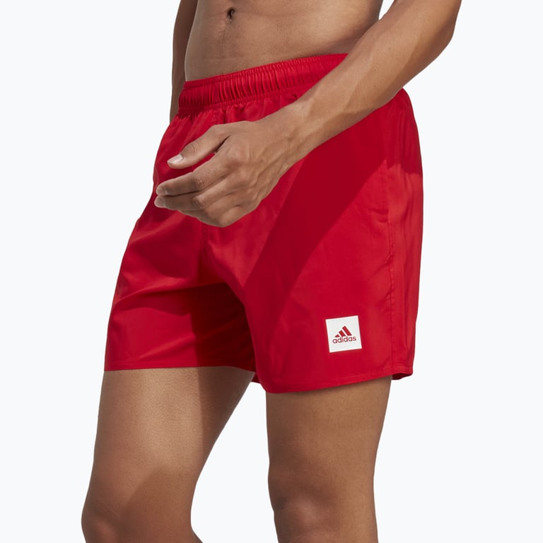 adidas Solid Swim Short M badshorts Röd