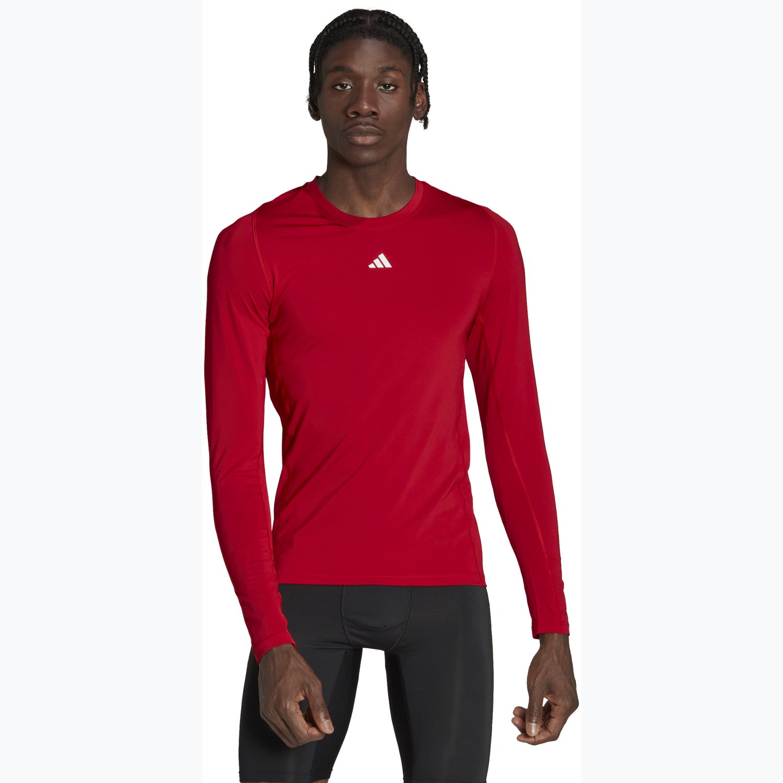 adidas Techfit LS M träningströja Röd